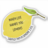 Lemon Squeeze Sticker (Voorkant)