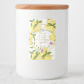 Lemon Squeeze  Voedselcontainer Etiket (Voorkant)