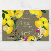 Lemon Squeeze  Voedselcontainer Etiket (Enkel label)