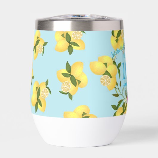 Lemon Squeeze Wedding Jubileum Blauw (Voorkant)