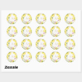Lemon Squeeze White Dank u Sticker (Vel)
