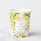 Lemon Squeeze White Papieren Bekers (Voorkant)