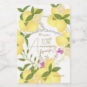 Lemon Squeeze  Wijn Etiket (Enkel label)