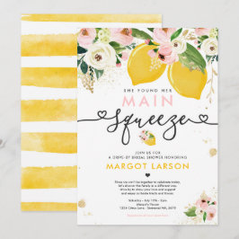 Lemon-station op Vrijgezellenfeest Lemon-hoofddruk Kaart