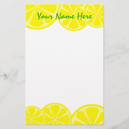 Lemon Stationery Briefpapier (Voorkant)