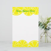 Lemon Stationery Briefpapier (Staand voorkant)