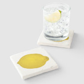 Lemon Stenen Onderzetter (Zijkant)