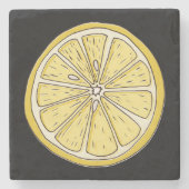 Lemon Stenen Onderzetter (Voorkant)