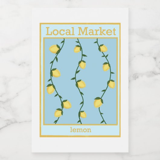 Lemon sticker (Enkel label)