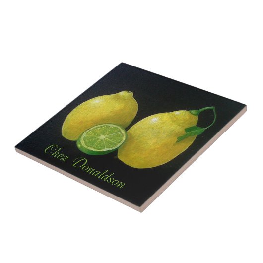 Lemon still Life Tegeltje (Zijkant)