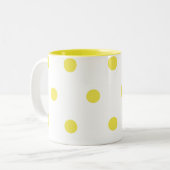 Lemon-Stippen Tweekleurige Koffiemok (Voorkant links)