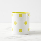 Lemon-Stippen Tweekleurige Koffiemok (Center)