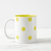 Lemon-Stippen Tweekleurige Koffiemok (Links)