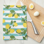 Lemon Stripes Theedoek (Quarter Fold)