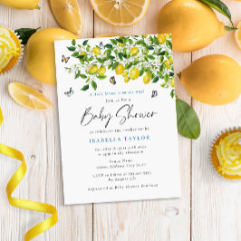 Lemon Summer Baby shower Kaart