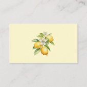 Lemon Summer Diaper Raffle Ticket Baby shower Informatiekaartje (Achterkant)