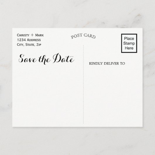 Lemon Summer | Het Briefkaart Datum opslaan (Achterkant)