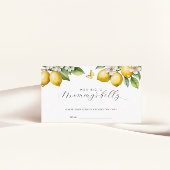 Lemon Summer Hoe groot is mama's Belly Ticket Informatiekaartje