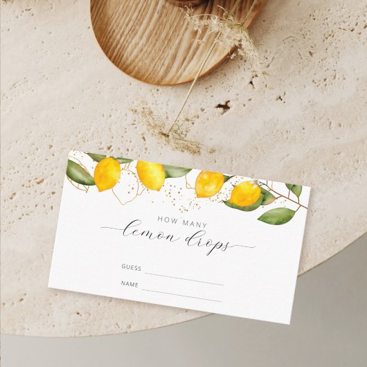 Lemon Summer Hoeveel Lemon Daling Game Informatiekaartje