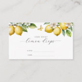 Lemon Summer Hoeveel Lemon Daling Game Informatiekaartje (Voorkant)