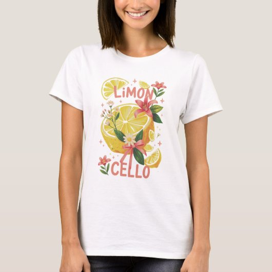 Lemon Summer Limoncello – Fris & Leuk Ontwerp voor T-shirt (Voorkant)