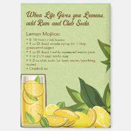 Lemon Summer Mojito Recept Magneet