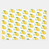Lemon Summer verjaardag Inpakpapier Vel (Voorkant 2)