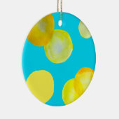 Lemon sun yellow cirart keramisch ornament (Rechts)