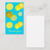 Lemon sun yellow cirart notitiekaartje (Voorkant / Achterkant)