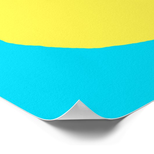 Lemon sun yellow cirart poster (Hoek)