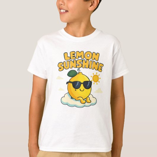 Lemon Sunshine Kawaii Pastel Design T-shirt (Voorkant)