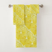 Lemon Sunshine Yellow 4Brett Bad Handdoek (Insitu)