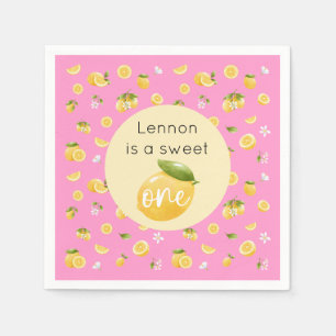 Lemon Sweet One 1e verjaardagsfeestje Servet