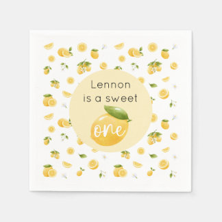 Lemon Sweet One 1e verjaardagsfeestje Servet