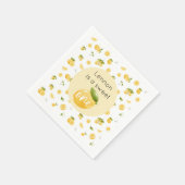 Lemon Sweet One 1e verjaardagsfeestje Servet (Hoek)