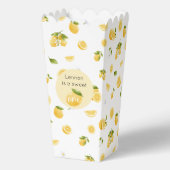 Lemon Sweet One 1st Birthday Bedankdoosjes (Achterkant)