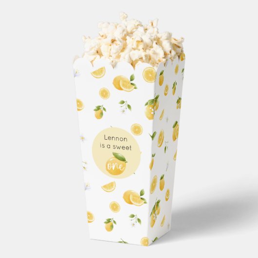 Lemon Sweet One 1st Birthday Bedankdoosjes (Popped)