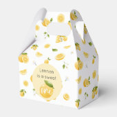 Lemon Sweet One 1st Birthday Bedankdoosjes (Achterkant)