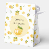 Lemon Sweet One 1st Birthday Bedankdoosjes (Achterkant)
