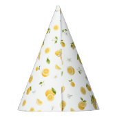 Lemon Sweet One 1st Birthday Feesthoedjes (Achterkant)