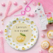 Lemon Sweet One 1st Birthday Papieren Bordje (Feest)