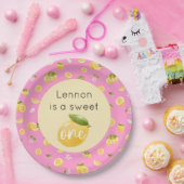 Lemon Sweet One 1st Birthday Papieren Bordje (Feest)