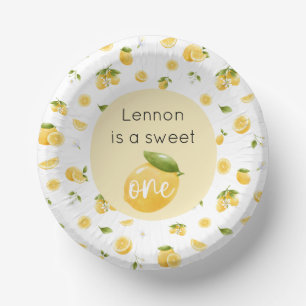 Lemon Sweet One 1st Birthday Papieren Kommen
