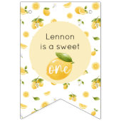Lemon Sweet One 1st Birthday Vlaggetjes (Eerste vlag)