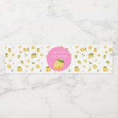 Lemon Sweet One 1st Birthday Waterfles Etiket (Enkel label)