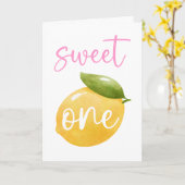 Lemon Sweet One Happy Birthday Kaart (Gele Bloem)