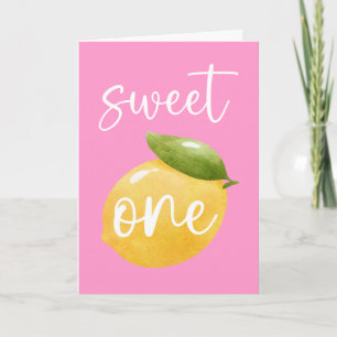 Lemon Sweet One Happy Birthday Kaart