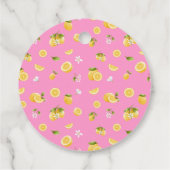 Lemon Sweet One Verjaardag Bedankjes Labels (Achterkant)