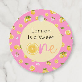 Lemon Sweet One Verjaardag Bedankjes Labels