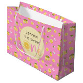 Lemon Sweet One Verjaardag Grote Cadeautas (Voorkant Gekanteld)